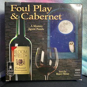Be Puzzled - Foul Play & Cabernet - A Mystery Jigsaw Puzzle 1000 Piece Puzzle